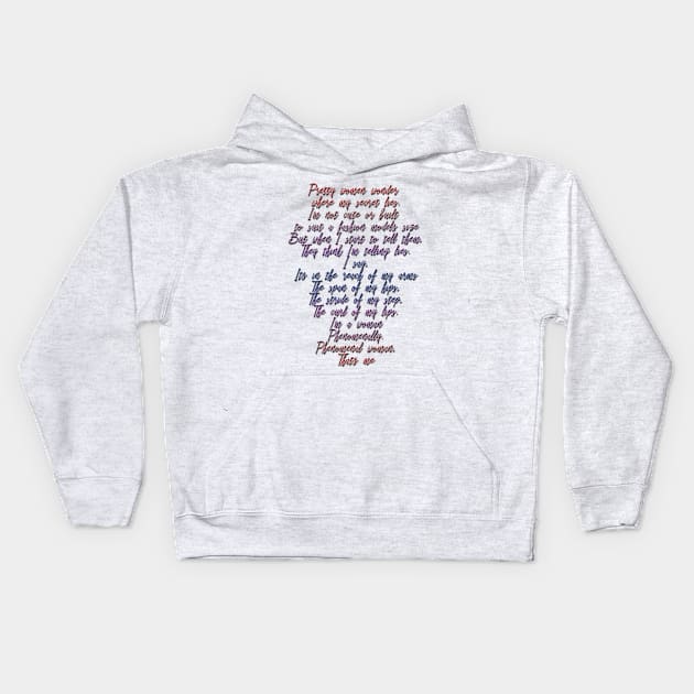 Phenomenal Woman Kids Hoodie by LanaBanana